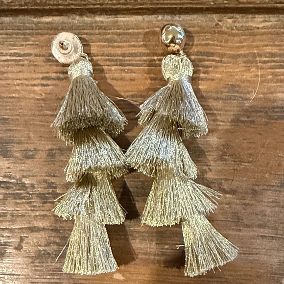 Olive + Piper Jewelry - Elegant Gold Tassel Earrings